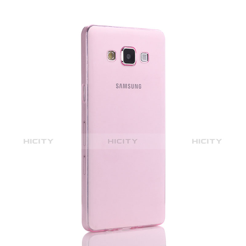 Custodia TPU Trasparente Ultra Sottile Morbida per Samsung Galaxy A5 Duos SM-500F Rosa
