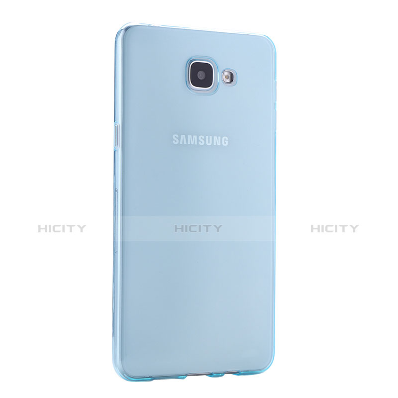 Custodia TPU Trasparente Ultra Sottile Morbida per Samsung Galaxy A9 Pro (2016) SM-A9100 Blu