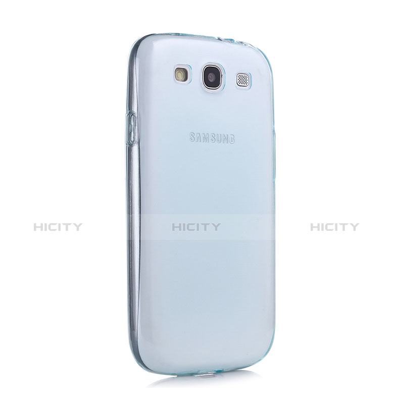 Custodia TPU Trasparente Ultra Sottile Morbida per Samsung Galaxy S3 III i9305 Neo Blu