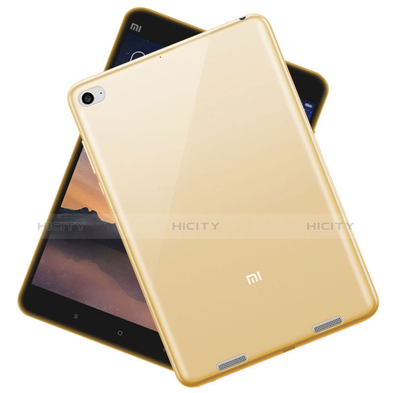 Custodia TPU Trasparente Ultra Sottile Morbida per Xiaomi Mi Pad 2 Oro