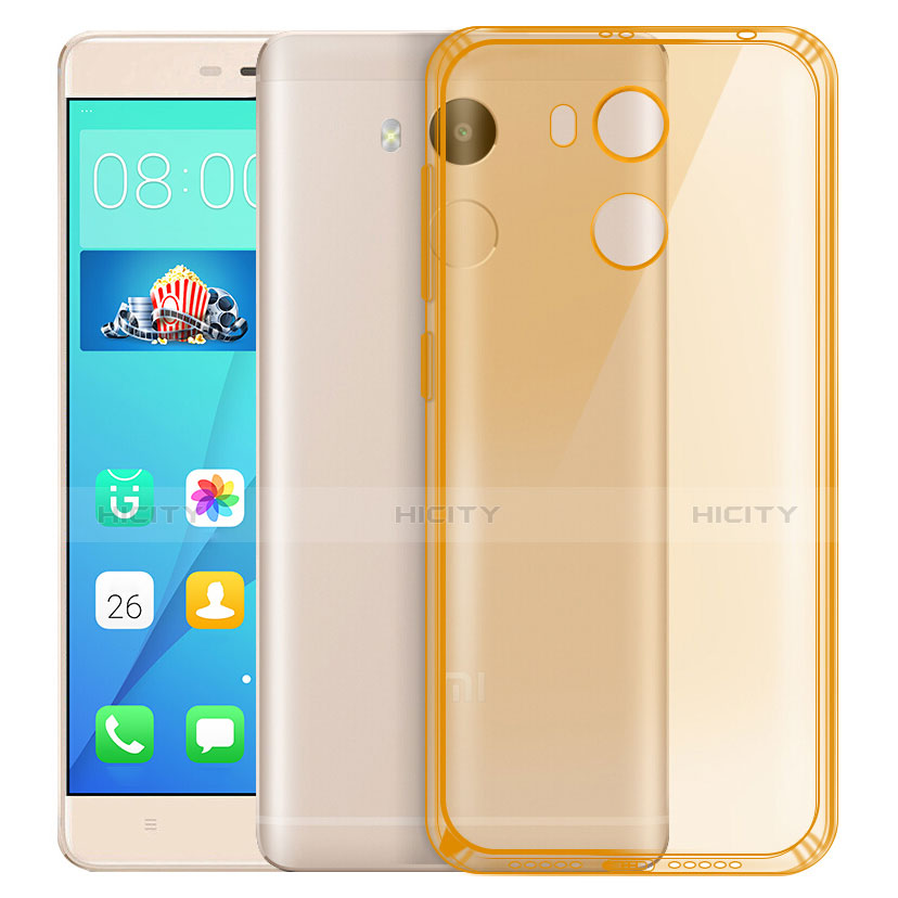 Custodia TPU Trasparente Ultra Sottile Morbida per Xiaomi Redmi 4 Prime High Edition Oro