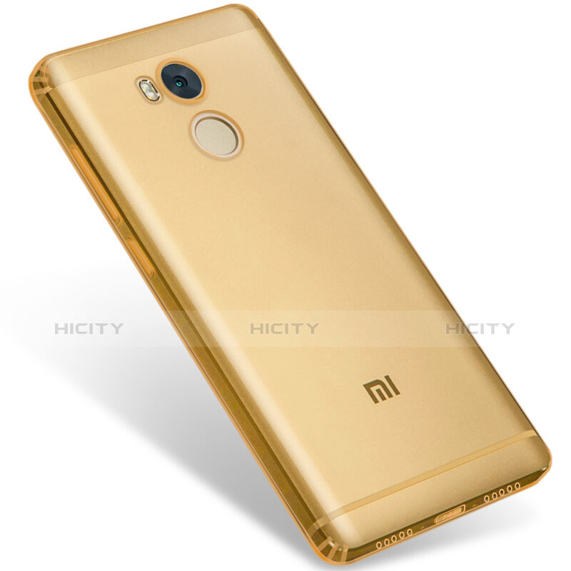 Custodia TPU Trasparente Ultra Sottile Morbida per Xiaomi Redmi 4 Prime High Edition Oro