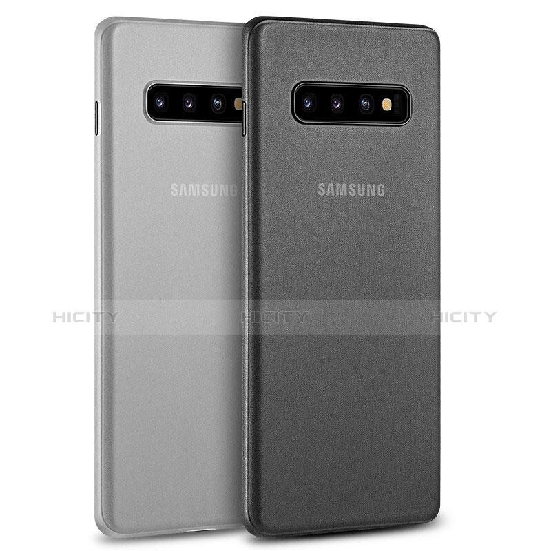 Custodia Ultra Slim Trasparente Rigida Cover Opaca P01 per Samsung Galaxy S10
