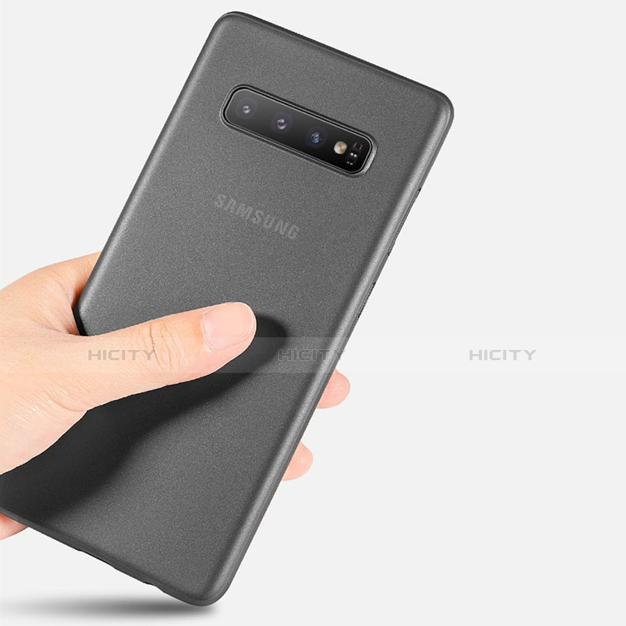 Custodia Ultra Slim Trasparente Rigida Cover Opaca P01 per Samsung Galaxy S10