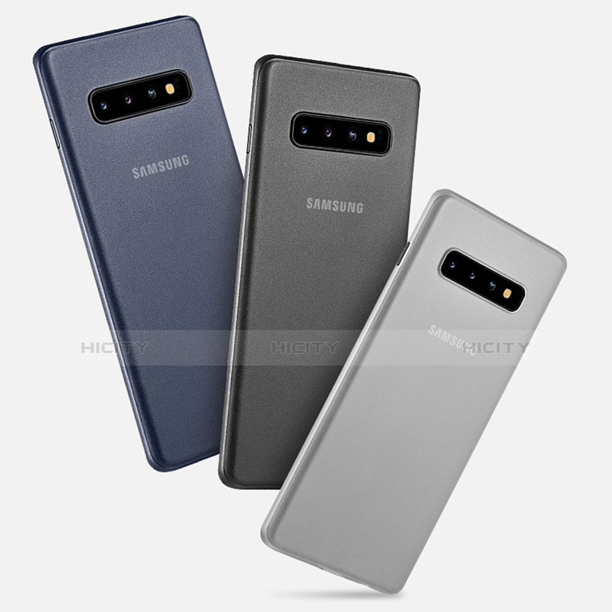 Custodia Ultra Slim Trasparente Rigida Cover Opaca P01 per Samsung Galaxy S10 Plus