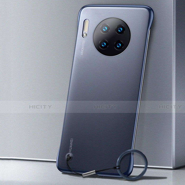 Custodia Ultra Slim Trasparente Rigida Cover Opaca per Huawei Mate 30 Blu