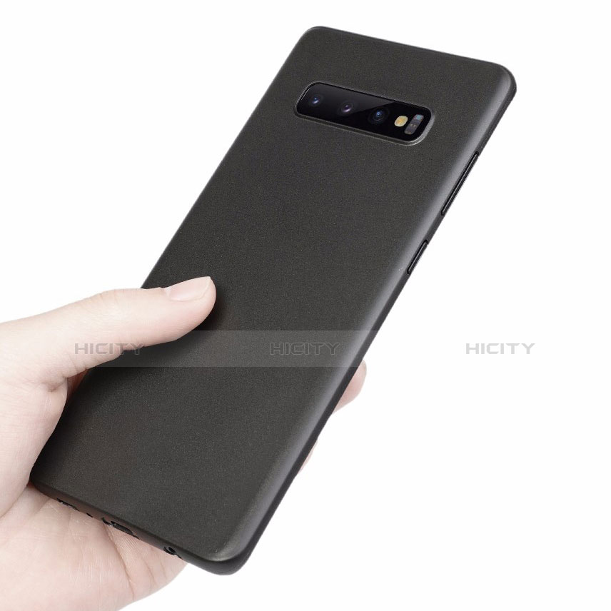 Custodia Ultra Slim Trasparente Rigida Cover Opaca per Samsung Galaxy S10 Nero