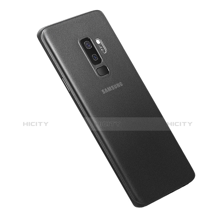 Custodia Ultra Slim Trasparente Rigida Cover Opaca per Samsung Galaxy S9 Plus Nero