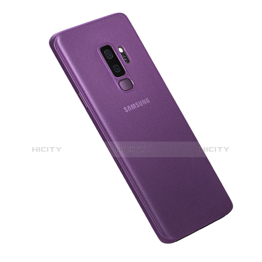 Custodia Ultra Slim Trasparente Rigida Cover Opaca per Samsung Galaxy S9 Plus Viola