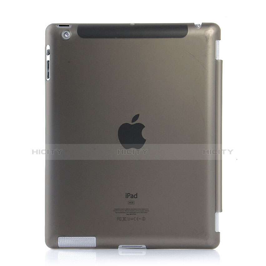 Custodia Ultra Slim Trasparente Rigida Opaca per Apple iPad 4 Grigio