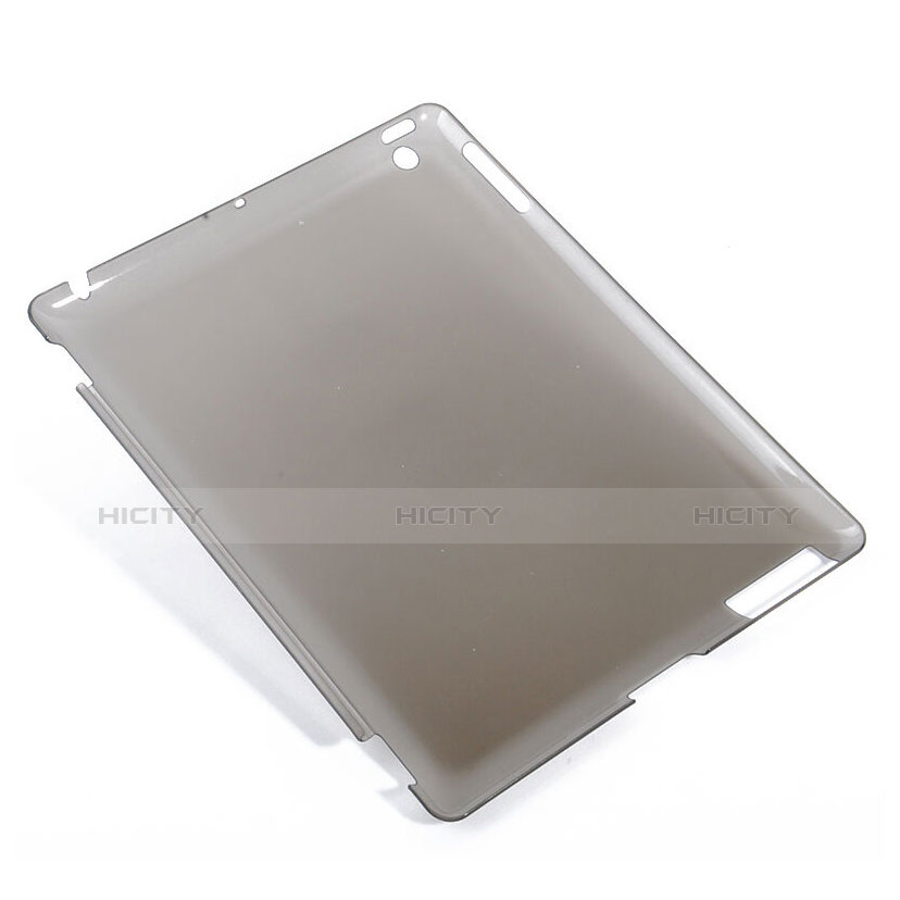 Custodia Ultra Slim Trasparente Rigida Opaca per Apple iPad 4 Grigio