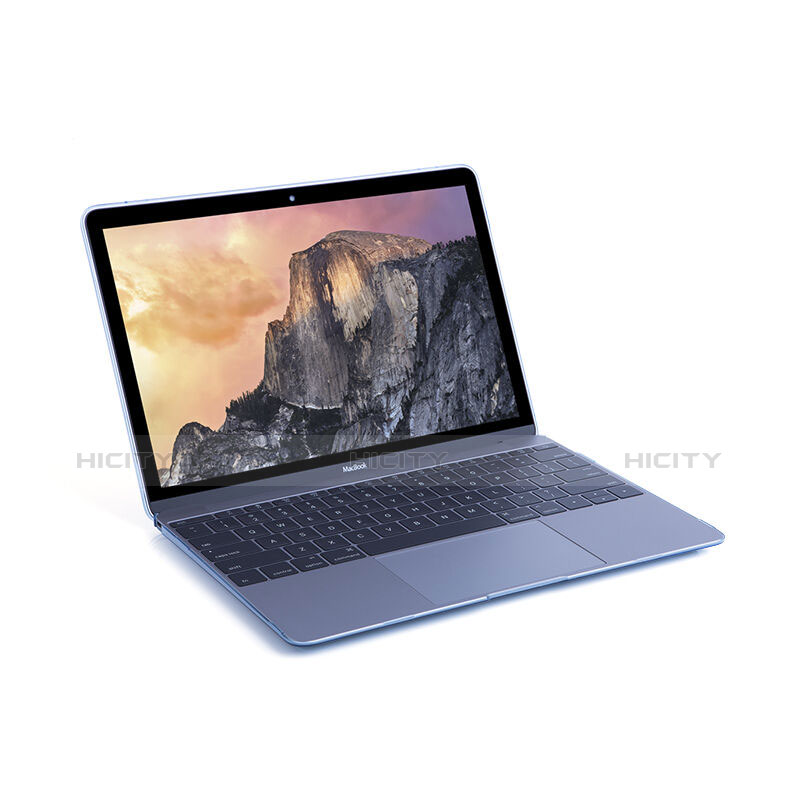 Custodia Ultra Slim Trasparente Rigida Opaca per Apple MacBook 12 pollici Blu