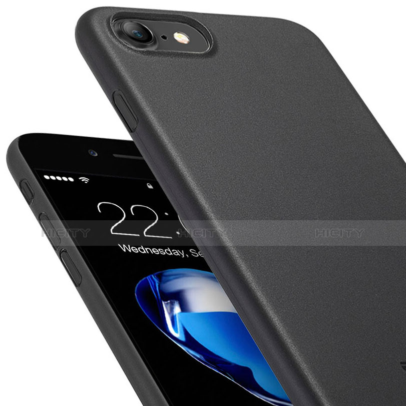 Custodia Ultra Sottile Plastica Rigida Opaca per Apple iPhone 8 Nero