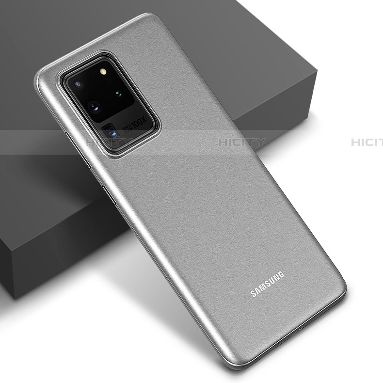 Custodia Ultra Sottile Trasparente Rigida Cover Opaca H01 per Samsung Galaxy S20 Ultra 5G