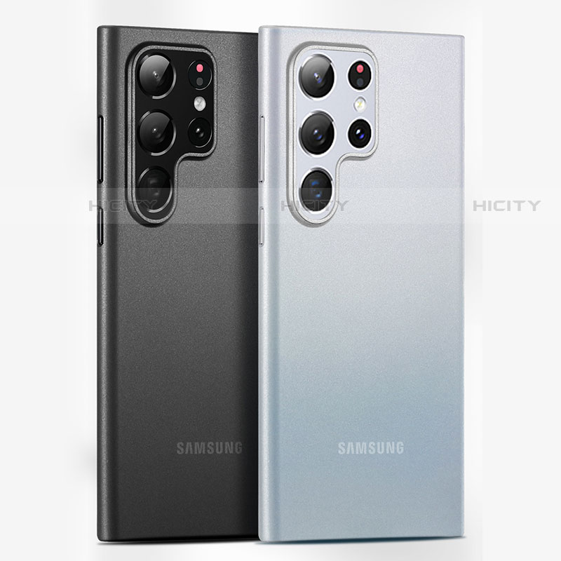 Custodia Ultra Sottile Trasparente Rigida Cover Opaca H02 per Samsung Galaxy S21 Ultra 5G