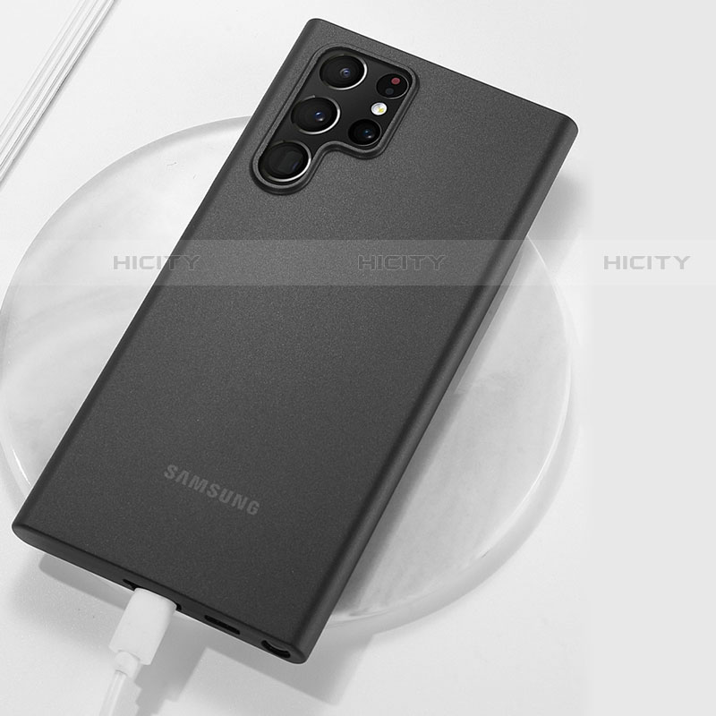 Custodia Ultra Sottile Trasparente Rigida Cover Opaca H02 per Samsung Galaxy S22 Ultra 5G