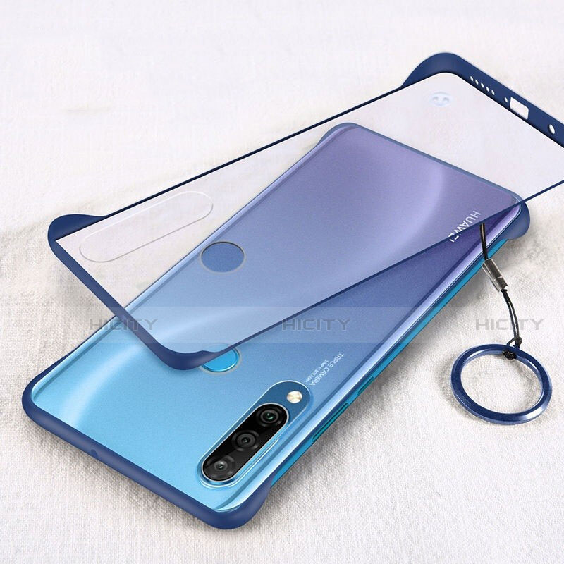 Custodia Ultra Sottile Trasparente Rigida Cover Opaca H03 per Huawei P30 Lite New Edition Blu