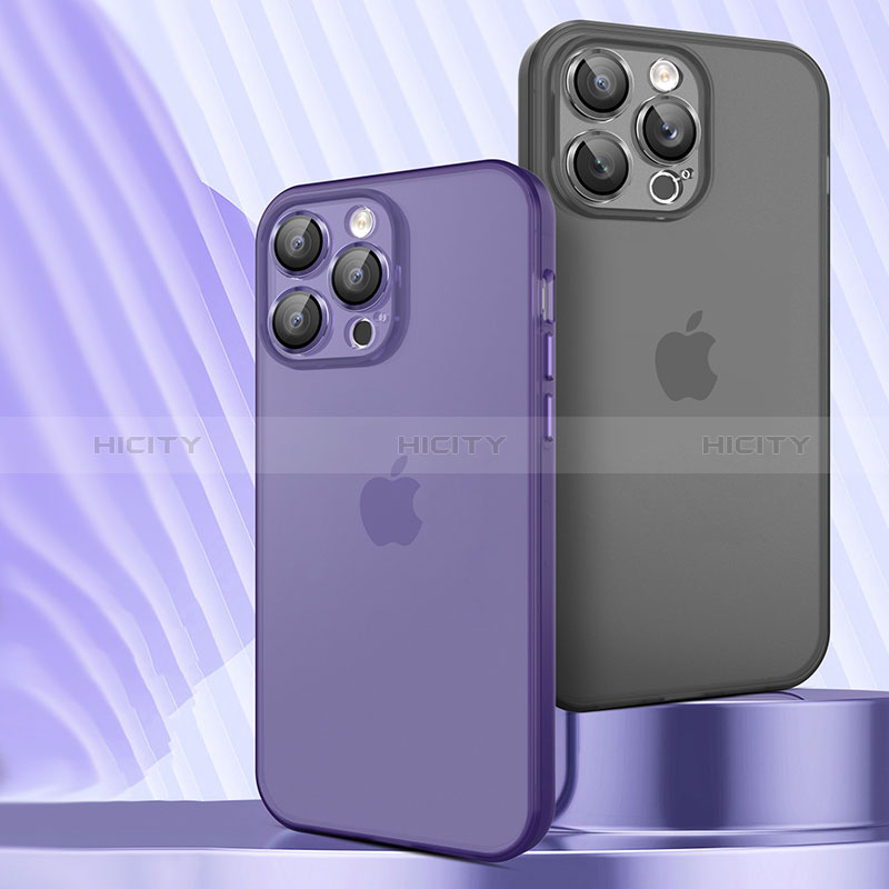 Custodia Ultra Sottile Trasparente Rigida Cover Opaca QC per Apple iPhone 15 Pro Max