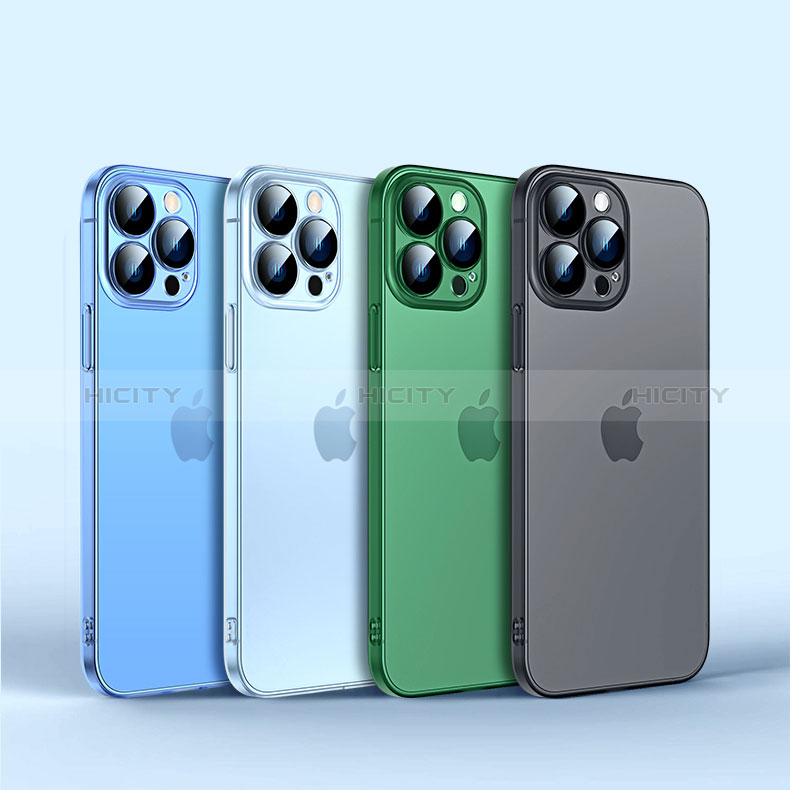 Custodia Ultra Sottile Trasparente Rigida Cover Opaca QC1 per Apple iPhone 12
