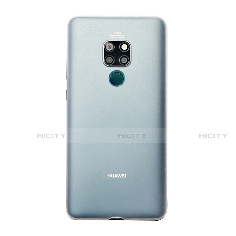 Custodia Ultra Sottile Trasparente Rigida Cover Opaca U01 per Huawei Mate 20 Bianco
