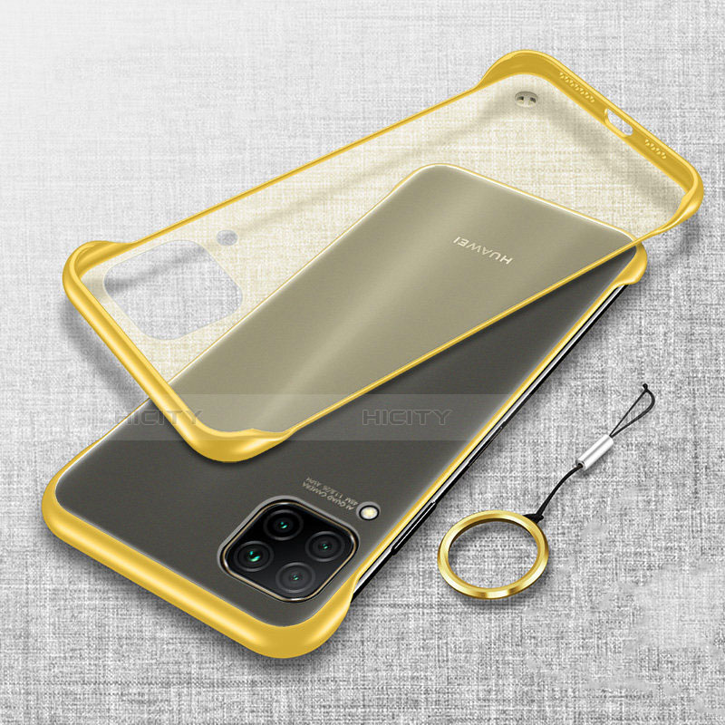 Custodia Ultra Sottile Trasparente Rigida Cover Opaca U01 per Huawei P40 Lite Giallo