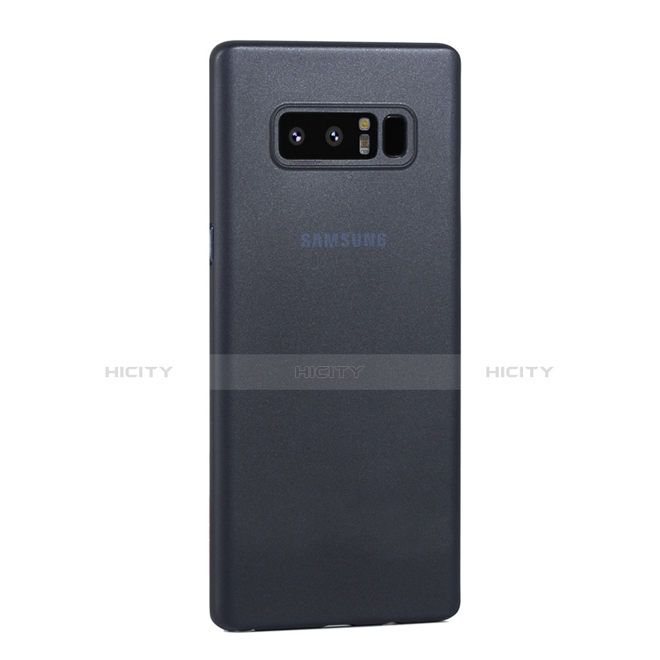 Custodia Ultra Sottile Trasparente Rigida Cover Opaca U01 per Samsung Galaxy Note 8 Duos N950F Blu