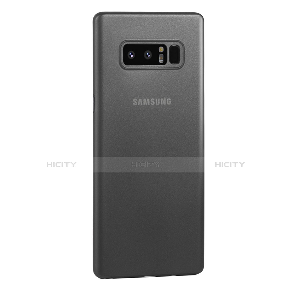 Custodia Ultra Sottile Trasparente Rigida Cover Opaca U01 per Samsung Galaxy Note 8 Duos N950F Grigio