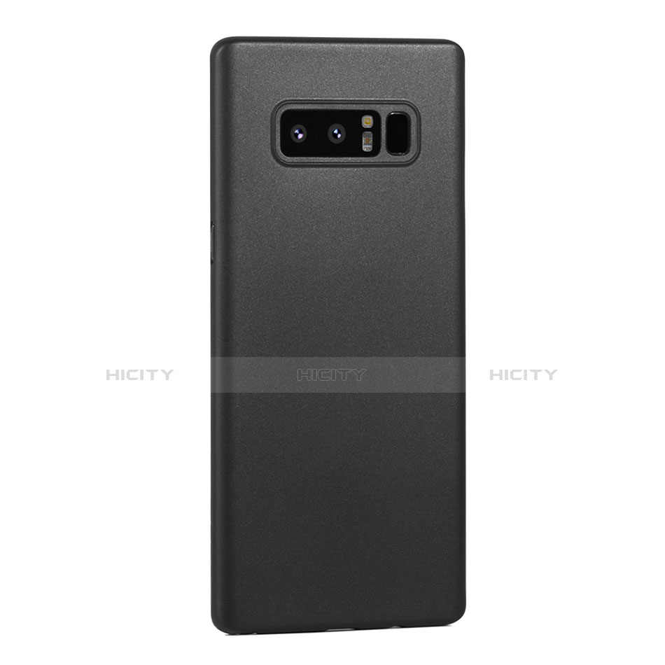 Custodia Ultra Sottile Trasparente Rigida Cover Opaca U01 per Samsung Galaxy Note 8 Nero