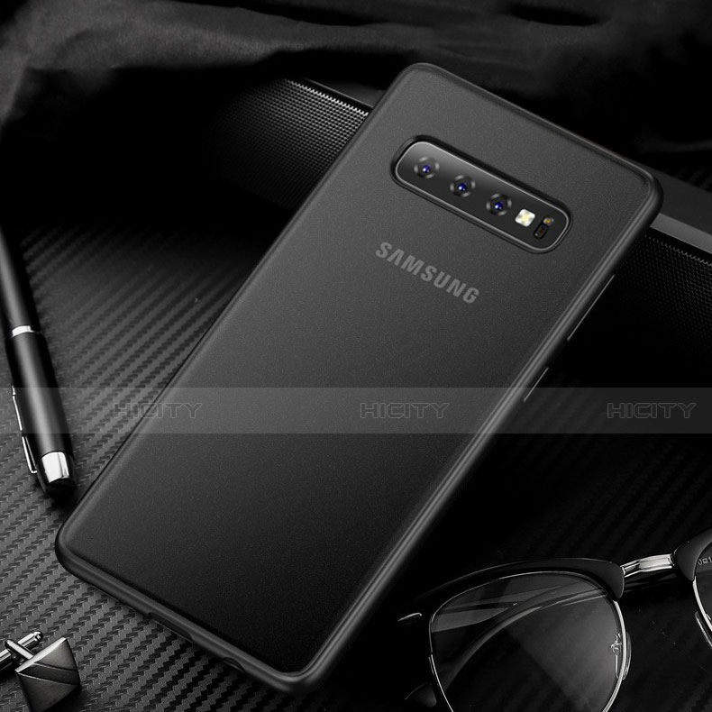 Custodia Ultra Sottile Trasparente Rigida Cover Opaca U01 per Samsung Galaxy S10 5G Nero