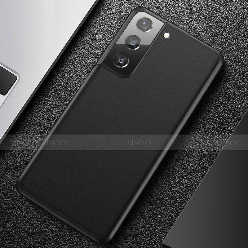 Custodia Ultra Sottile Trasparente Rigida Cover Opaca U01 per Samsung Galaxy S21 5G Nero