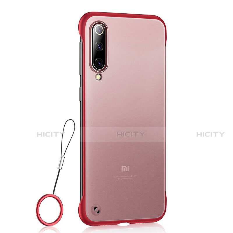 Custodia Ultra Sottile Trasparente Rigida Cover Opaca U01 per Xiaomi Mi 9 SE Rosso