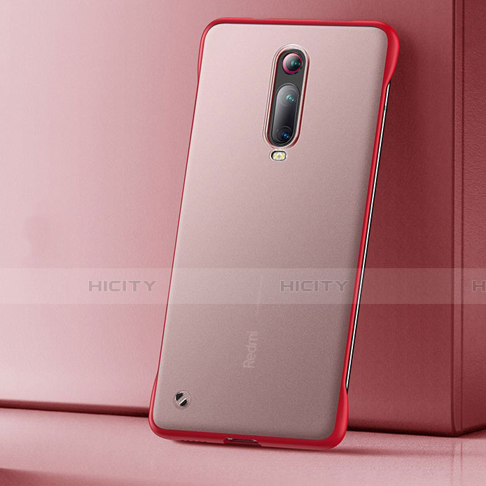 Custodia Ultra Sottile Trasparente Rigida Cover Opaca U01 per Xiaomi Mi 9T Pro Rosso