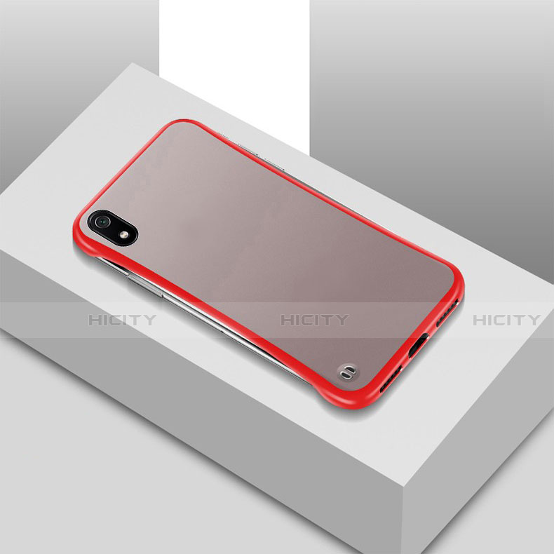 Custodia Ultra Sottile Trasparente Rigida Cover Opaca U01 per Xiaomi Redmi 7A Rosso