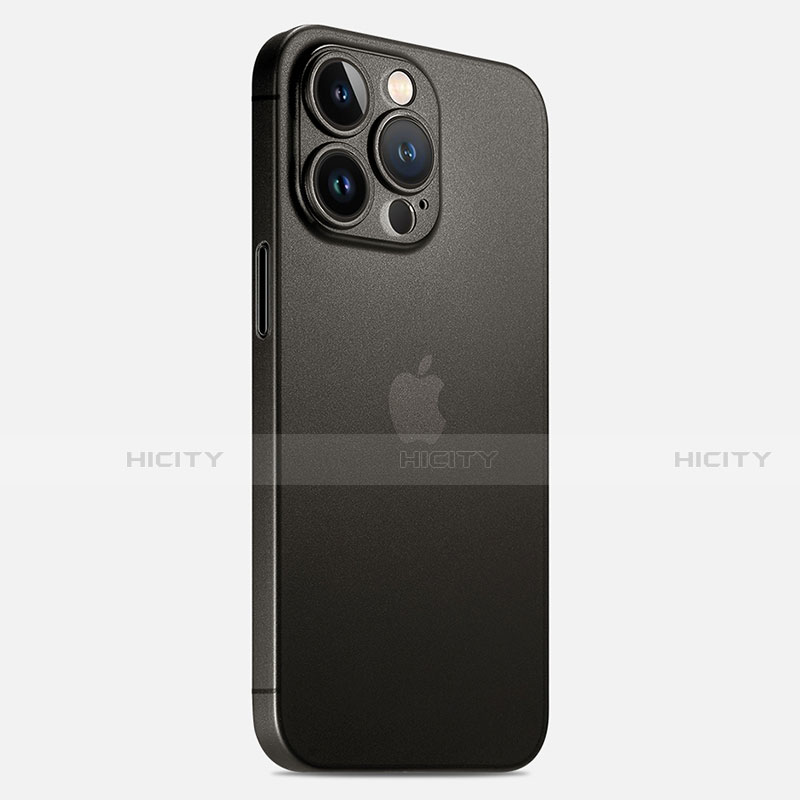 Custodia Ultra Sottile Trasparente Rigida Cover Opaca U02 per Apple iPhone 13 Pro Max Nero