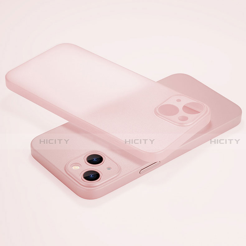Custodia Ultra Sottile Trasparente Rigida Cover Opaca U02 per Apple iPhone 13 Rosa