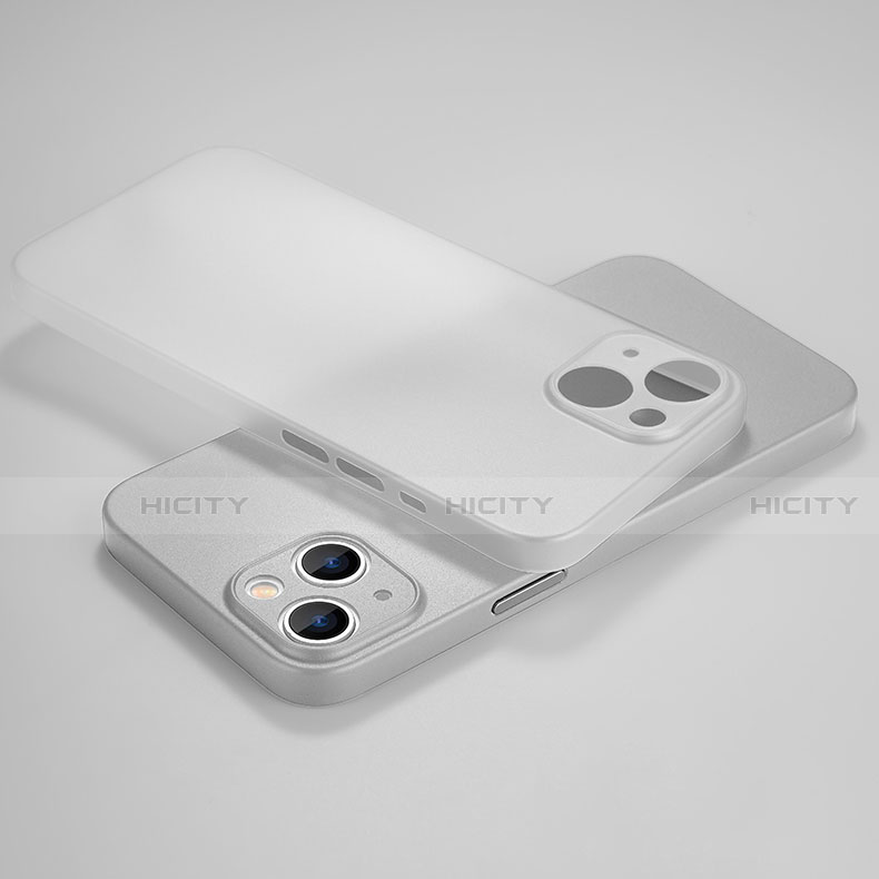 Custodia Ultra Sottile Trasparente Rigida Cover Opaca U02 per Apple iPhone 14 Bianco