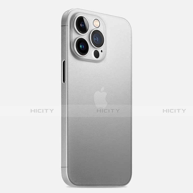 Custodia Ultra Sottile Trasparente Rigida Cover Opaca U02 per Apple iPhone 14 Pro Bianco