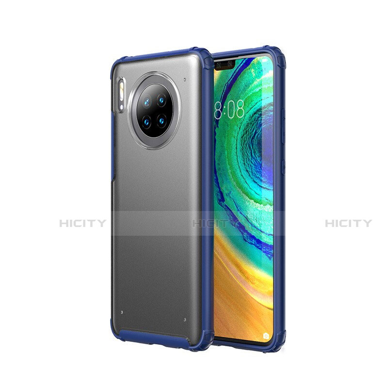 Custodia Ultra Sottile Trasparente Rigida Cover Opaca U02 per Huawei Mate 30 Pro Blu