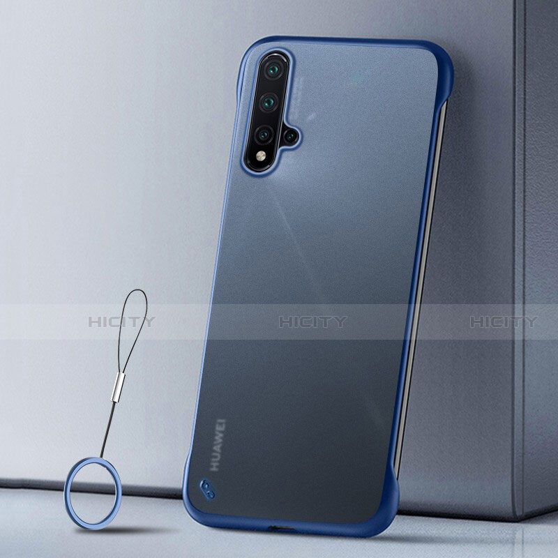 Custodia Ultra Sottile Trasparente Rigida Cover Opaca U02 per Huawei Nova 5 Pro Blu