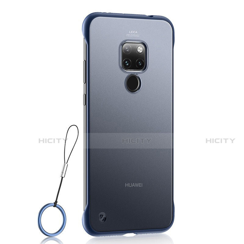 Custodia Ultra Sottile Trasparente Rigida Cover Opaca U03 per Huawei Mate 20 Blu