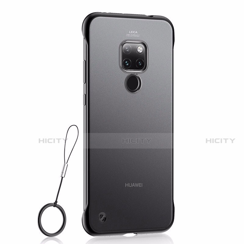 Custodia Ultra Sottile Trasparente Rigida Cover Opaca U03 per Huawei Mate 20 Nero