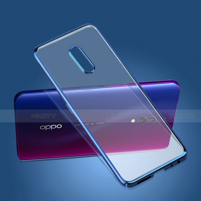 Custodia Ultra Sottile Trasparente Rigida Cover per Oppo K3 Blu