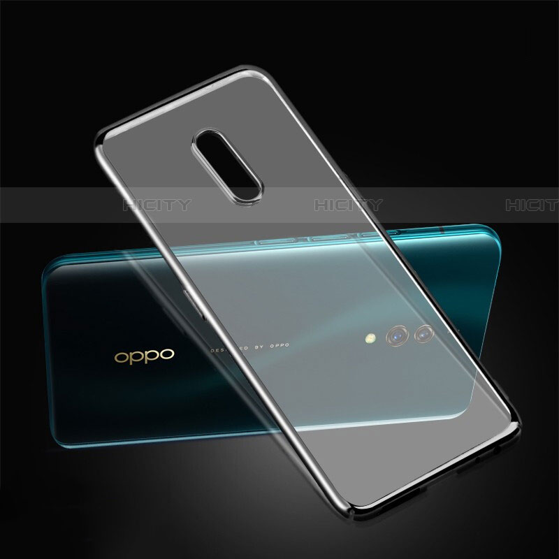 Custodia Ultra Sottile Trasparente Rigida Cover per Realme X Nero