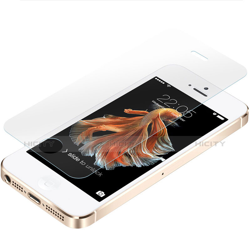 Custodia Ultra Sottile Trasparente Rigida Opaca con Pellicola Protettiva per Apple iPhone SE Chiaro