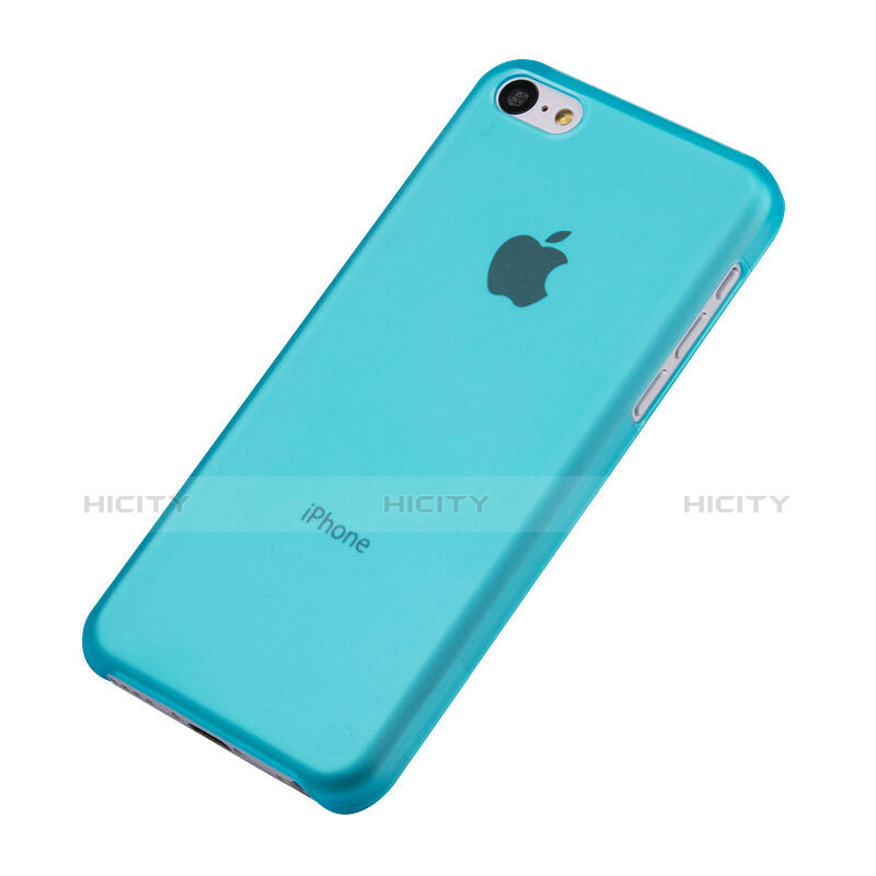 Custodia Ultra Sottile Trasparente Rigida Opaca per Apple iPhone 5C Cielo Blu