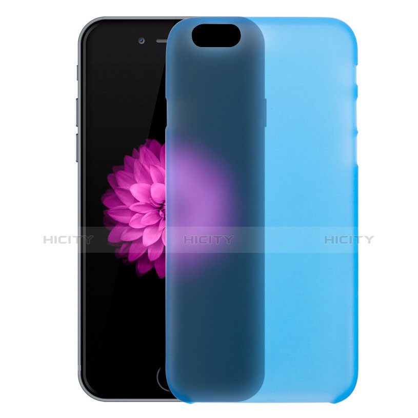 Custodia Ultra Sottile Trasparente Rigida Opaca per Apple iPhone 6 Blu