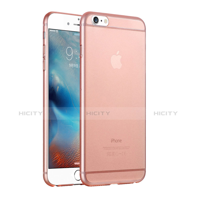 Custodia Ultra Sottile Trasparente Rigida Opaca per Apple iPhone 6 Oro Rosa