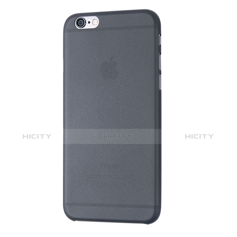 Custodia Ultra Sottile Trasparente Rigida Opaca per Apple iPhone 6 Plus Grigio Scuro
