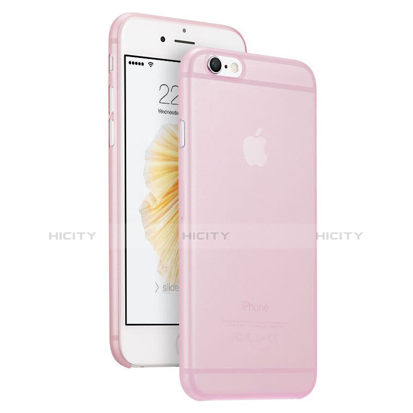 Custodia Ultra Sottile Trasparente Rigida Opaca per Apple iPhone 6 Plus Rosa