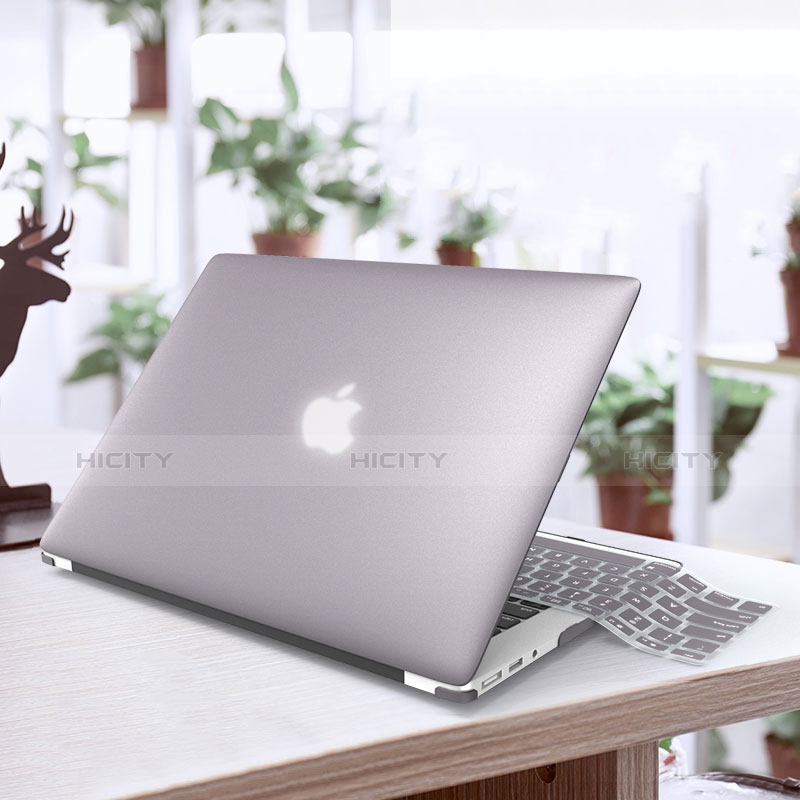 Custodia Ultra Sottile Trasparente Rigida Opaca per Apple MacBook Air 13.3 pollici (2018) Argento